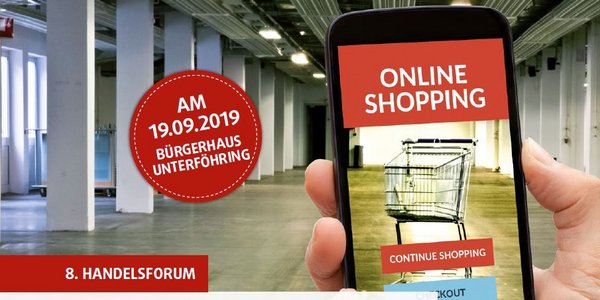 Einladungsflyer zum 8. Handelsforum des Instituts für Handelsmanagement unter dem Titel